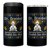 Funny Ugly Hanukkah 4 in 1 Can Cooler Tumbler Mr Dreidel Dj Chanukkah Jewish - Wonder Print Shop