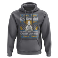Funny Ugly Hanukkah Hoodie Mr Dreidel Dj Chanukkah Jewish - Wonder Print Shop
