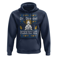 Funny Ugly Hanukkah Hoodie Mr Dreidel Dj Chanukkah Jewish - Wonder Print Shop