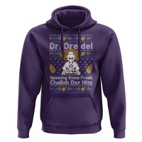 Funny Ugly Hanukkah Hoodie Mr Dreidel Dj Chanukkah Jewish - Wonder Print Shop