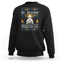 Funny Ugly Hanukkah Sweatshirt Mr Dreidel Dj Chanukkah Jewish - Wonder Print Shop