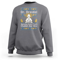 Funny Ugly Hanukkah Sweatshirt Mr Dreidel Dj Chanukkah Jewish - Wonder Print Shop