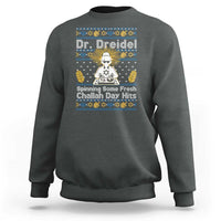 Funny Ugly Hanukkah Sweatshirt Mr Dreidel Dj Chanukkah Jewish - Wonder Print Shop