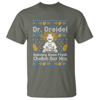 Funny Ugly Hanukkah T Shirt Mr Dreidel Dj Chanukkah Jewish - Wonder Print Shop