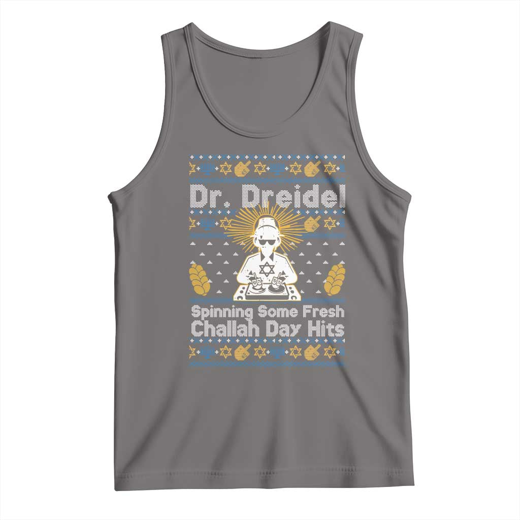 Funny Ugly Hanukkah Tank Top Mr Dreidel Dj Chanukkah Jewish - Wonder Print Shop