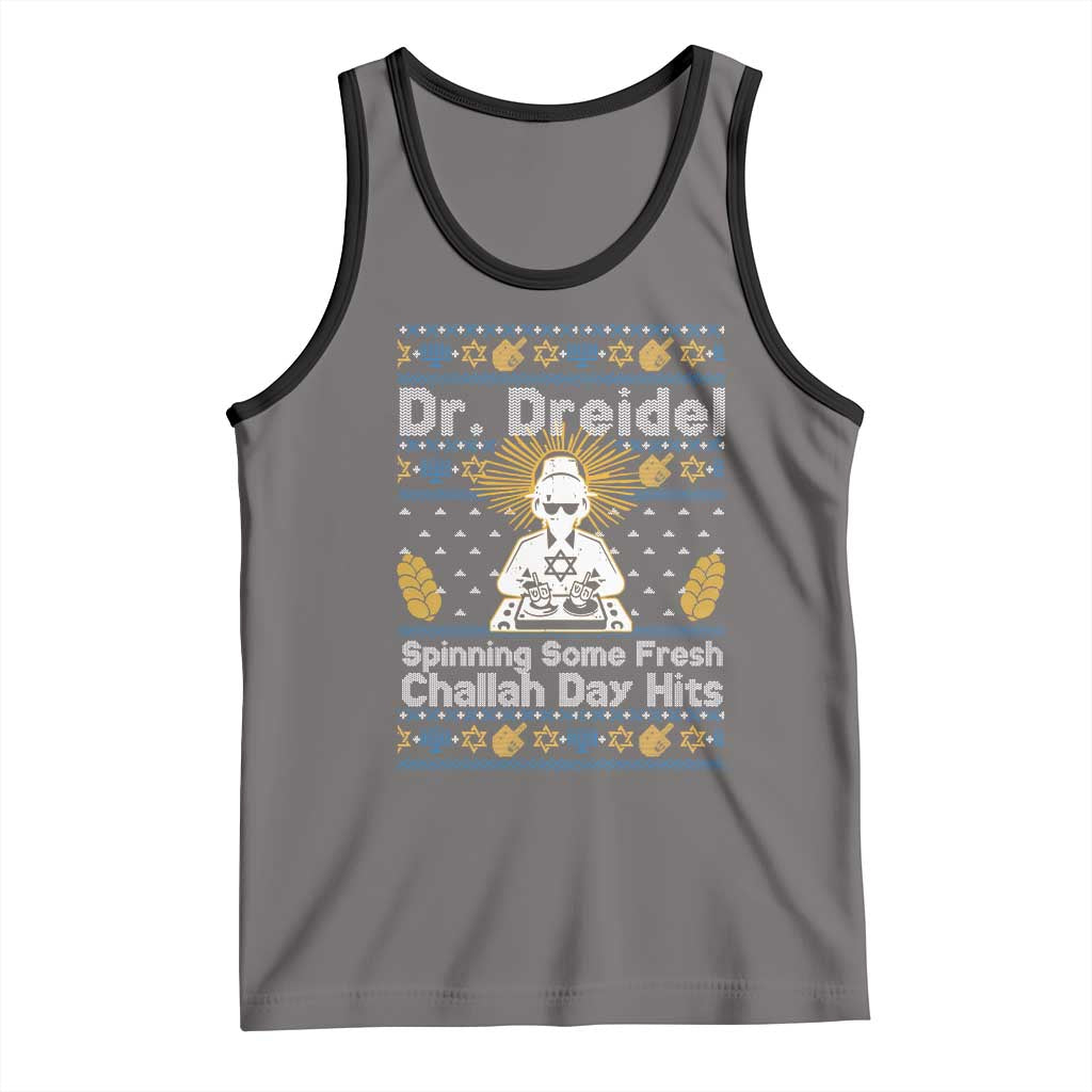 Funny Ugly Hanukkah Tank Top Mr Dreidel Dj Chanukkah Jewish - Wonder Print Shop