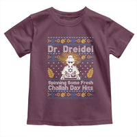 Funny Ugly Hanukkah Toddler T Shirt Mr Dreidel Dj Chanukkah Jewish - Wonder Print Shop