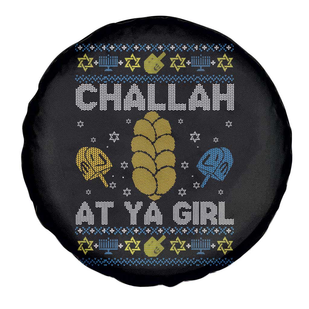 Funny Ugly Hanukkah Spare Tire Cover Challah At Ya Girl Matching - Wonder Print Shop