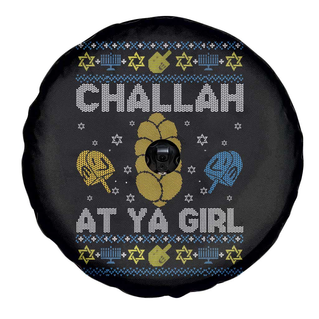 Funny Ugly Hanukkah Spare Tire Cover Challah At Ya Girl Matching - Wonder Print Shop