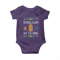 Funny Ugly Hanukkah Baby Onesie Challah At Ya Girl Matching - Wonder Print Shop