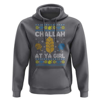 Funny Ugly Hanukkah Hoodie Challah At Ya Girl Matching - Wonder Print Shop
