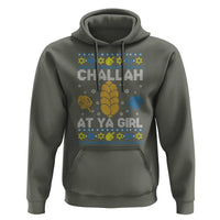 Funny Ugly Hanukkah Hoodie Challah At Ya Girl Matching - Wonder Print Shop