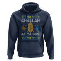 Funny Ugly Hanukkah Hoodie Challah At Ya Girl Matching - Wonder Print Shop