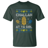 Funny Ugly Hanukkah T Shirt Challah At Ya Girl Matching - Wonder Print Shop