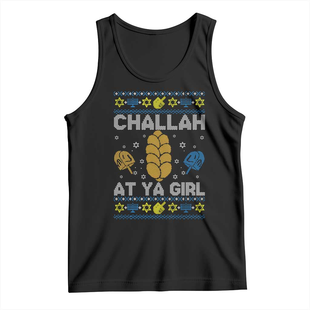 Funny Ugly Hanukkah Tank Top Challah At Ya Girl Matching - Wonder Print Shop
