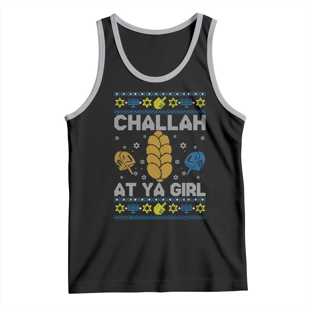 Funny Ugly Hanukkah Tank Top Challah At Ya Girl Matching - Wonder Print Shop