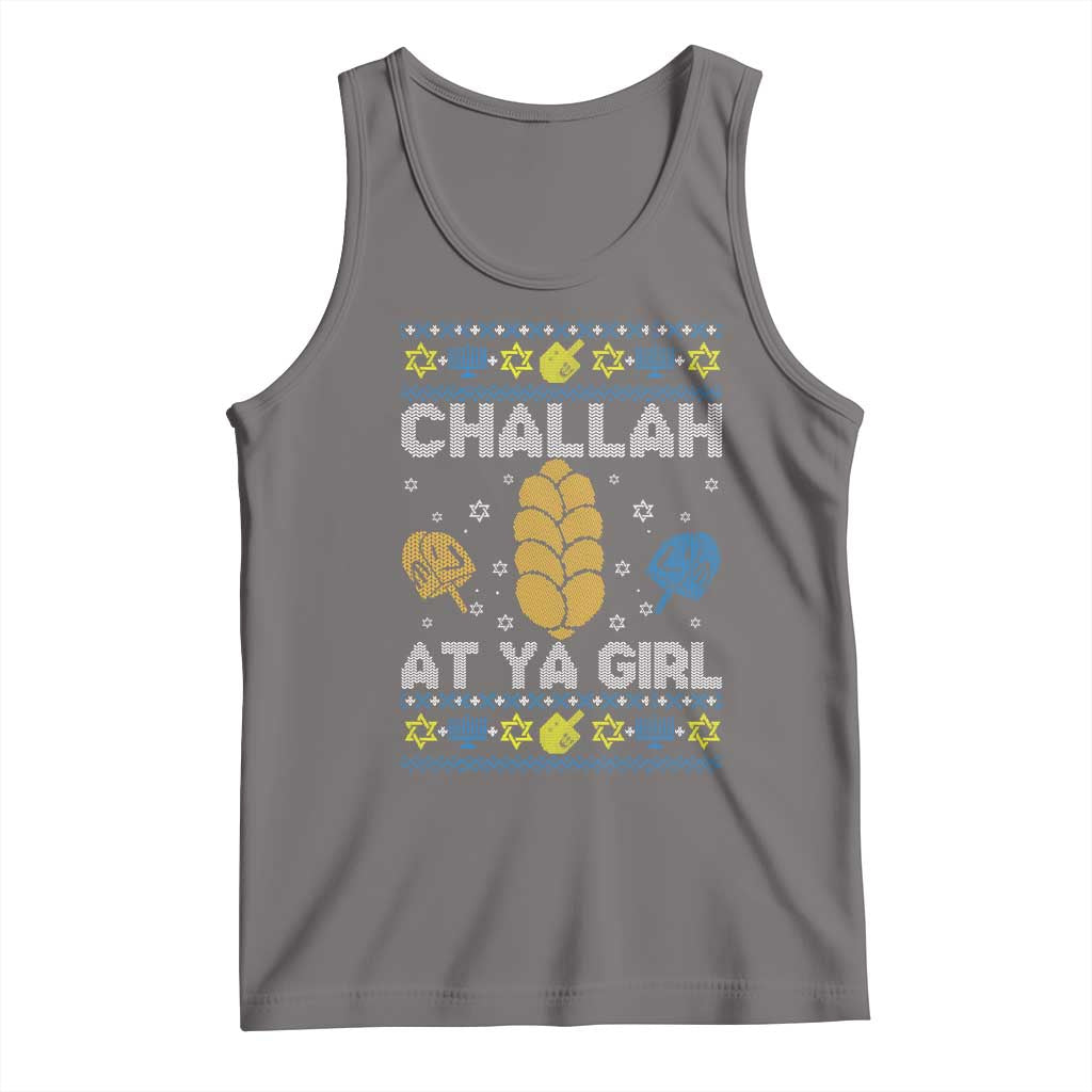 Funny Ugly Hanukkah Tank Top Challah At Ya Girl Matching - Wonder Print Shop