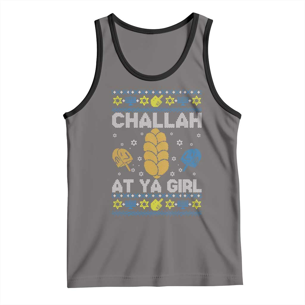 Funny Ugly Hanukkah Tank Top Challah At Ya Girl Matching - Wonder Print Shop