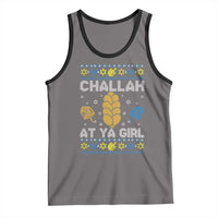 Funny Ugly Hanukkah Tank Top Challah At Ya Girl Matching - Wonder Print Shop