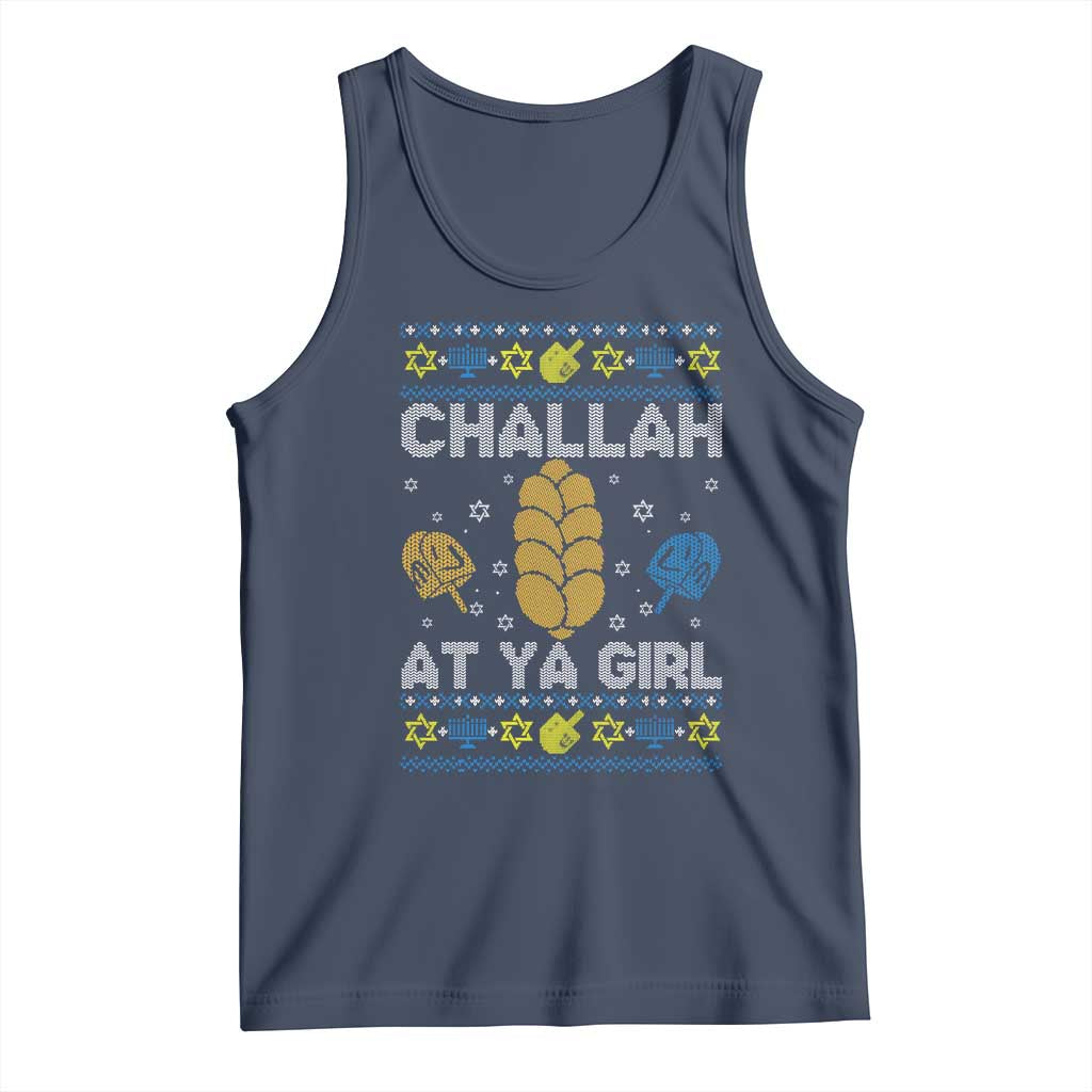 Funny Ugly Hanukkah Tank Top Challah At Ya Girl Matching - Wonder Print Shop