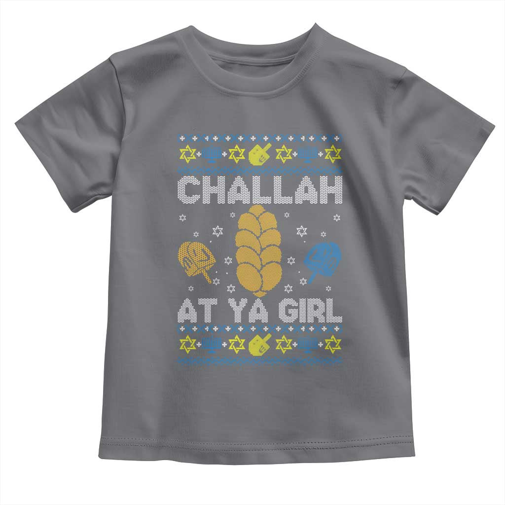 Funny Ugly Hanukkah Toddler T Shirt Challah At Ya Girl Matching - Wonder Print Shop