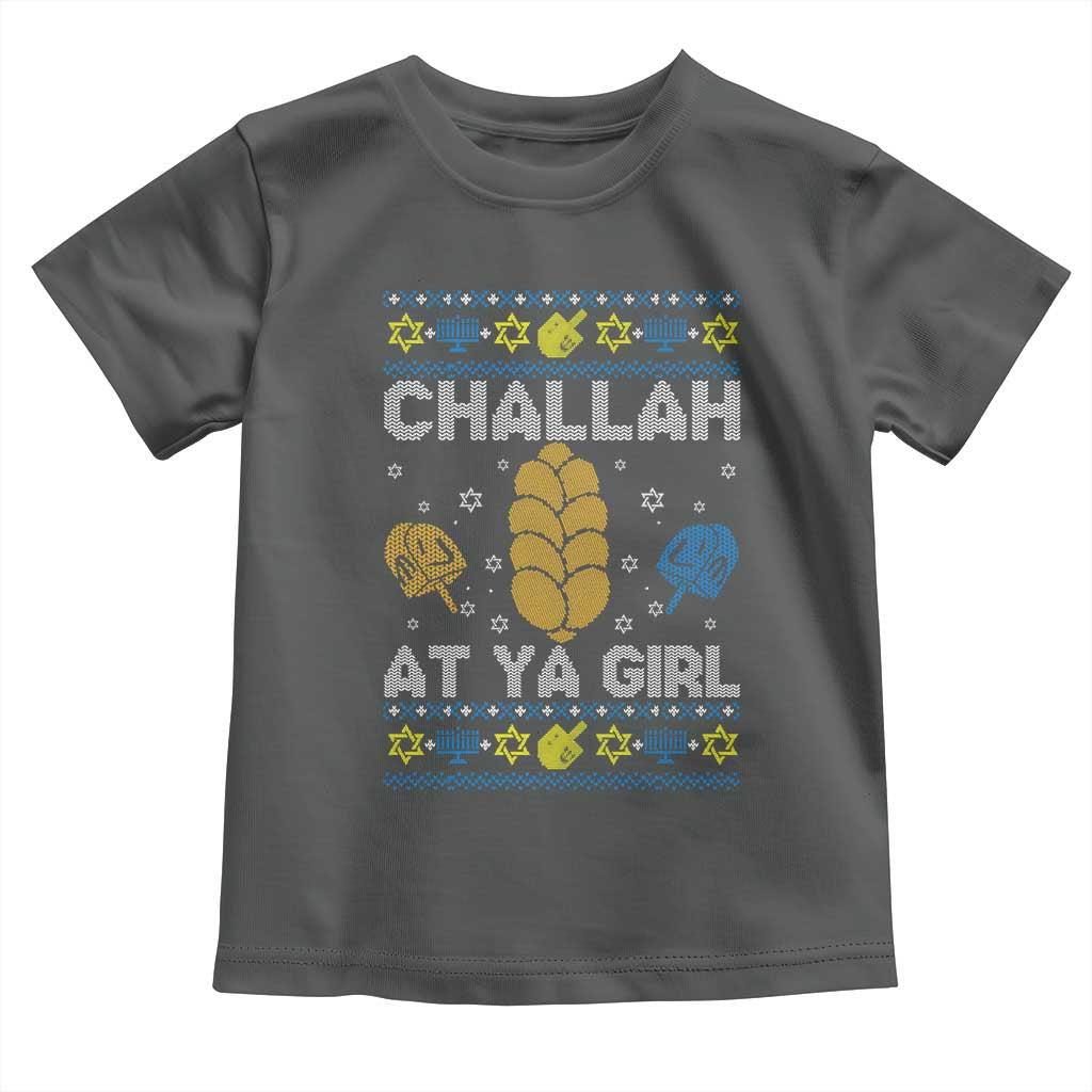 Funny Ugly Hanukkah Toddler T Shirt Challah At Ya Girl Matching - Wonder Print Shop