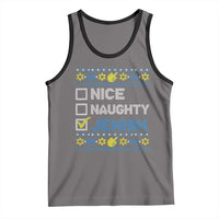 Nice Naughty Jewish Ugly Hanukkah Tank Top Chanukah Jew Gift - Wonder Print Shop