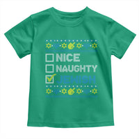 Nice Naughty Jewish Ugly Hanukkah Toddler T Shirt Chanukah Jew Gift - Wonder Print Shop