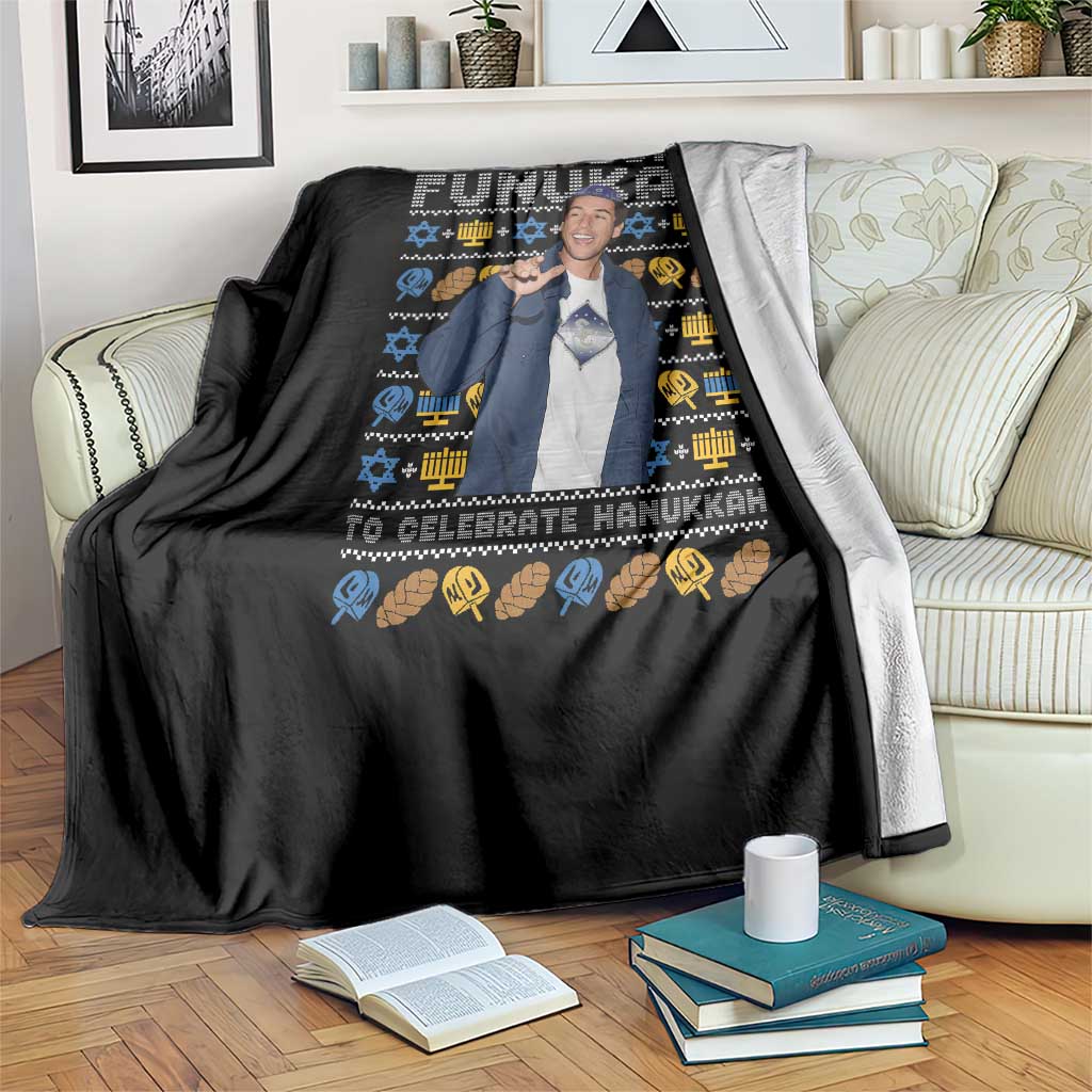 Funny Ugly Hanukkah Throw Blanket Sandler So Much Funukah To Celebrate Hanukkah - Wonder Print Shop