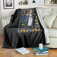 Funny Ugly Hanukkah Throw Blanket Sandler So Much Funukah To Celebrate Hanukkah - Wonder Print Shop