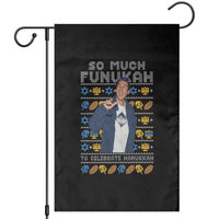 Funny Ugly Hanukkah Garden Flag Sandler So Much Funukah To Celebrate Hanukkah - Wonder Print Shop