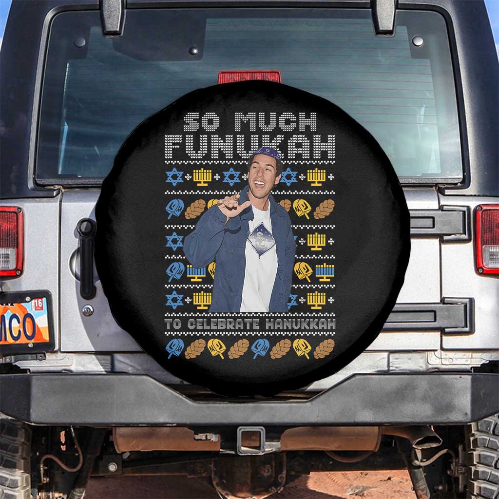 Funny Ugly Hanukkah Spare Tire Cover Sandler So Much Funukah To Celebrate Hanukkah - Wonder Print Shop