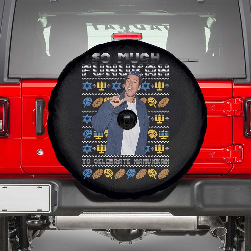 Funny Ugly Hanukkah Spare Tire Cover Sandler So Much Funukah To Celebrate Hanukkah - Wonder Print Shop