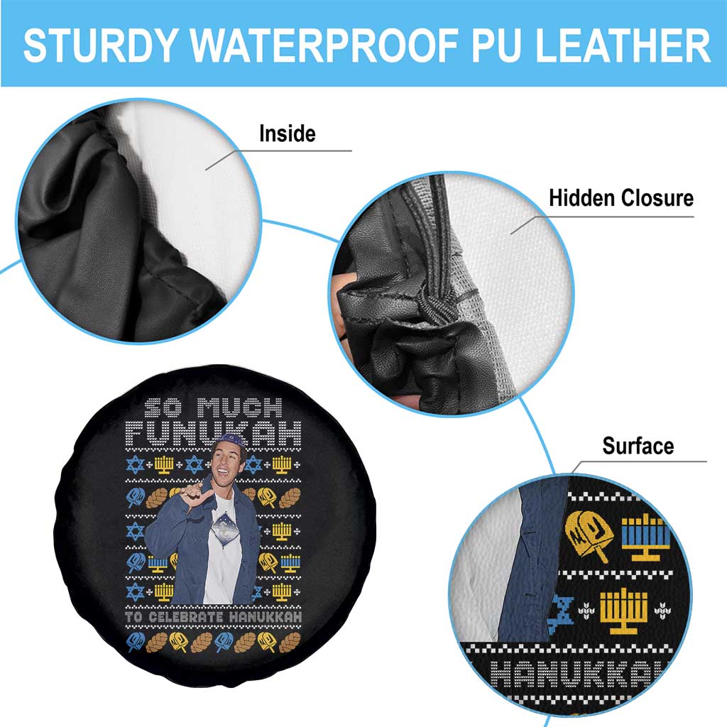 Funny Ugly Hanukkah Spare Tire Cover Sandler So Much Funukah To Celebrate Hanukkah - Wonder Print Shop