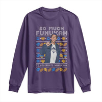 Funny Ugly Hanukkah Long Sleeve Shirt Sandler So Much Funukah To Celebrate Hanukkah - Wonder Print Shop