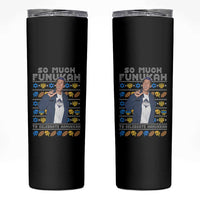Funny Ugly Hanukkah Skinny Tumbler Sandler So Much Funukah To Celebrate Hanukkah - Wonder Print Shop