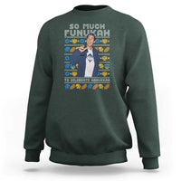 Funny Ugly Hanukkah Sweatshirt Sandler So Much Funukah To Celebrate Hanukkah - Wonder Print Shop