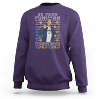 Funny Ugly Hanukkah Sweatshirt Sandler So Much Funukah To Celebrate Hanukkah - Wonder Print Shop