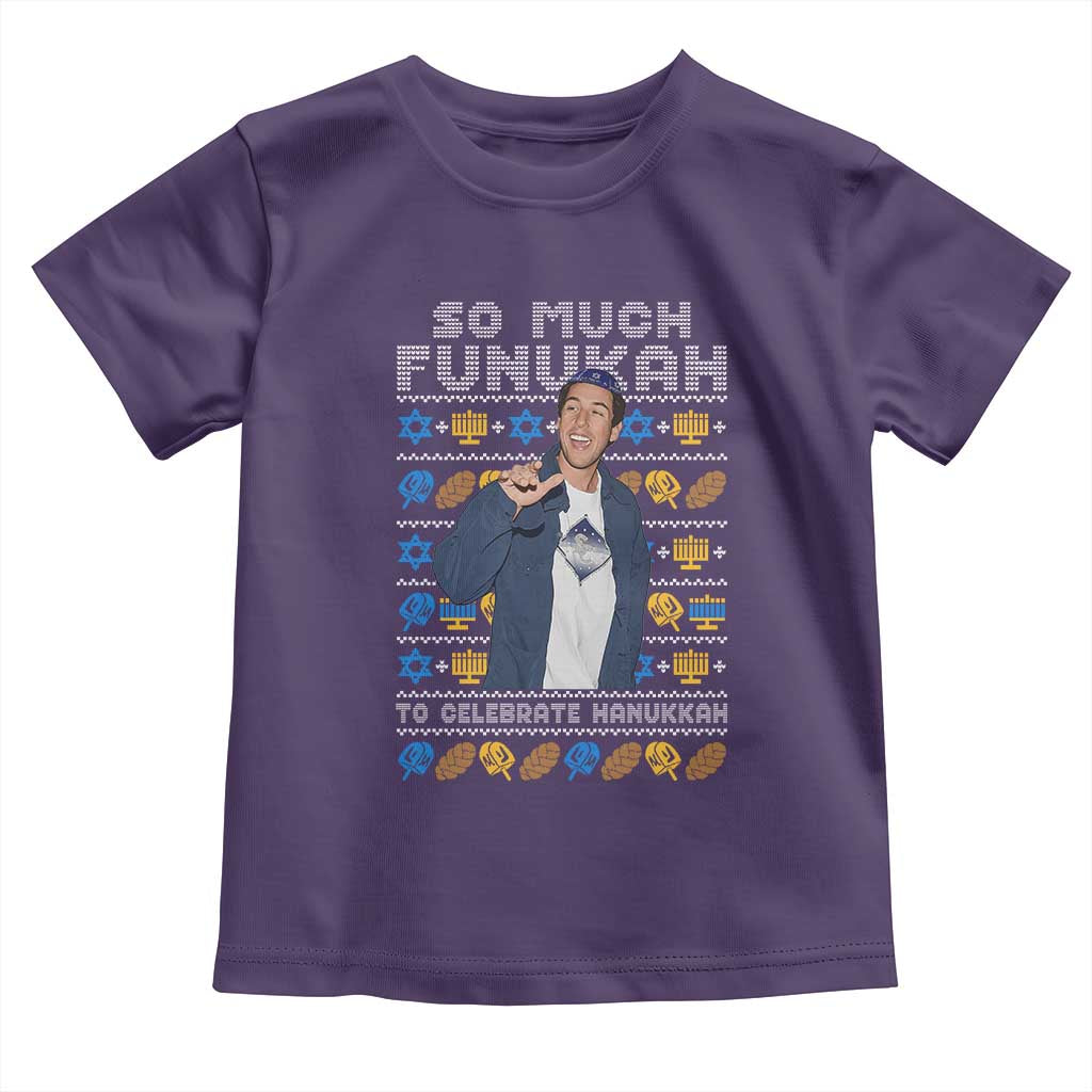 Funny Ugly Hanukkah Toddler T Shirt Sandler So Much Funukah To Celebrate Hanukkah - Wonder Print Shop