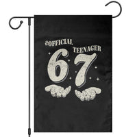 Funny 13th Birthday Official Teenager Garden Flag Viral Meme Six Seven 6 7 Hands 13 Years Old Boys Kids
