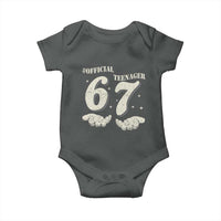 Funny 13th Birthday Official Teenager Baby Onesie Viral Meme Six Seven 6 7 Hands 13 Years Old Boys Kids