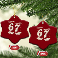 Funny 13th Birthday Official Teenager Ceramic Ornament Viral Meme Six Seven 6 7 Hands 13 Years Old Boys Kids