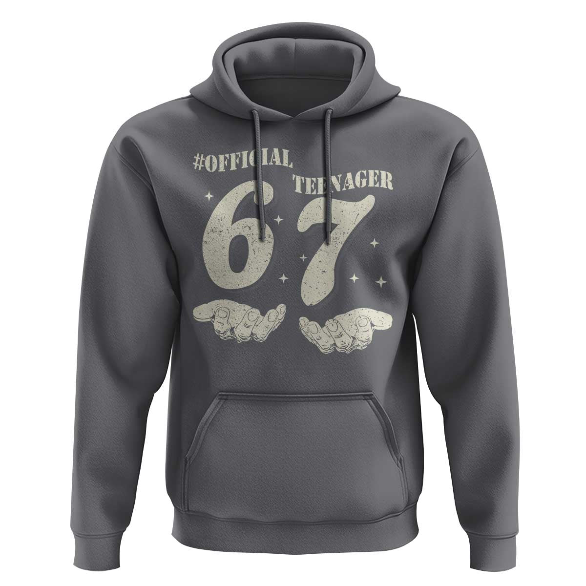 Funny 13th Birthday Official Teenager Hoodie Viral Meme Six Seven 6 7 Hands 13 Years Old Boys Kids