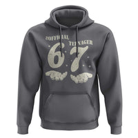 Funny 13th Birthday Official Teenager Hoodie Viral Meme Six Seven 6 7 Hands 13 Years Old Boys Kids