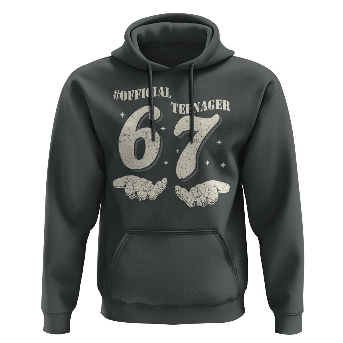 Funny 13th Birthday Official Teenager Hoodie Viral Meme Six Seven 6 7 Hands 13 Years Old Boys Kids