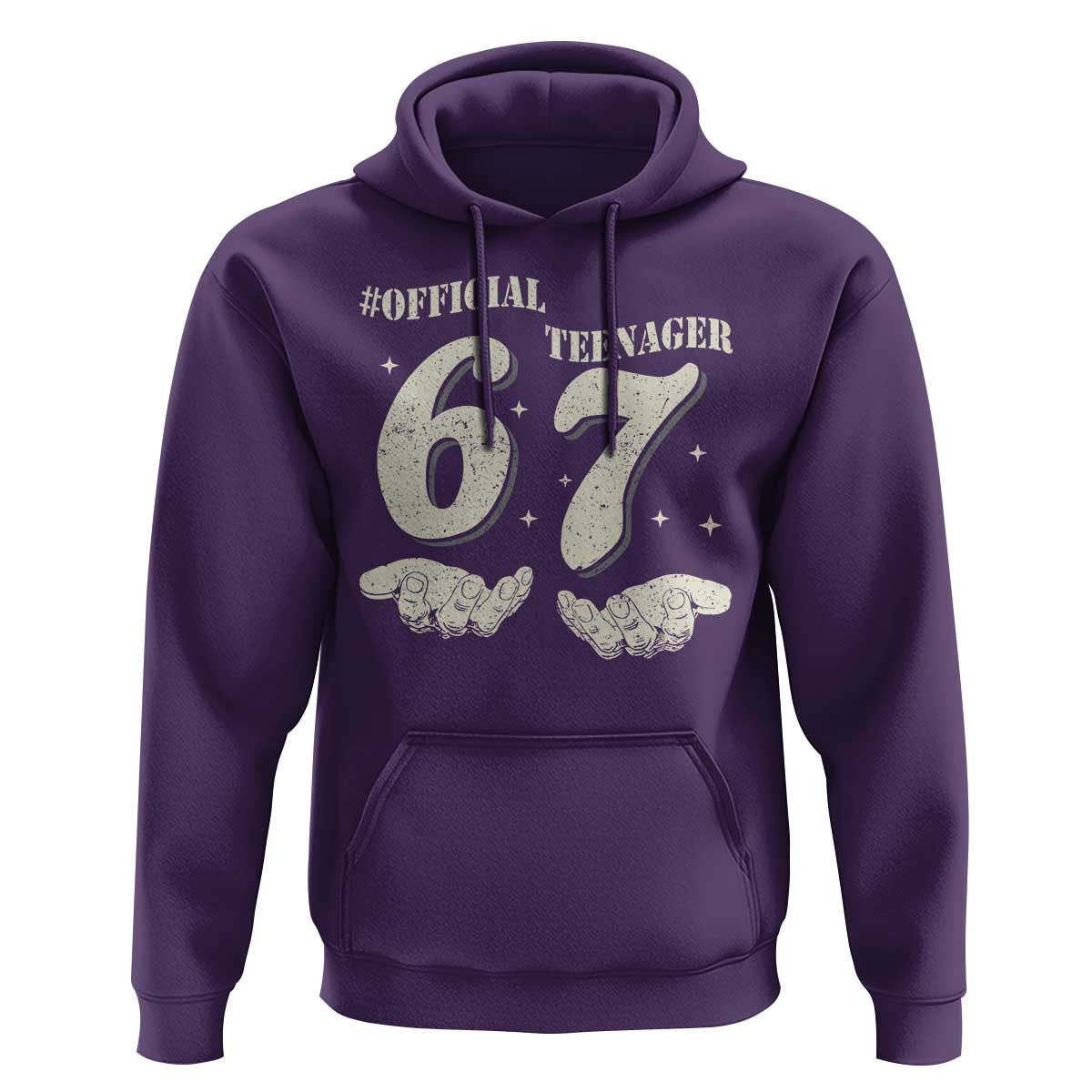 Funny 13th Birthday Official Teenager Hoodie Viral Meme Six Seven 6 7 Hands 13 Years Old Boys Kids