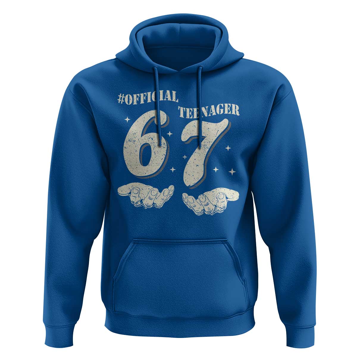 Funny 13th Birthday Official Teenager Hoodie Viral Meme Six Seven 6 7 Hands 13 Years Old Boys Kids
