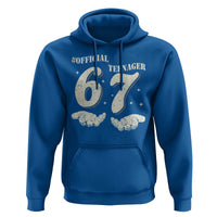 Funny 13th Birthday Official Teenager Hoodie Viral Meme Six Seven 6 7 Hands 13 Years Old Boys Kids