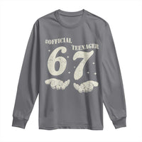 Funny 13th Birthday Official Teenager Long Sleeve Shirt Viral Meme Six Seven 6 7 Hands 13 Years Old Boys Kids