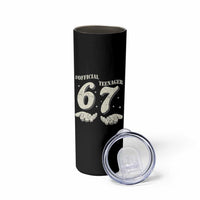 Funny 13th Birthday Official Teenager Skinny Tumbler Viral Meme Six Seven 6 7 Hands 13 Years Old Boys Kids